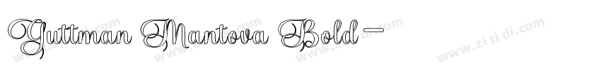 Guttman Mantova Bold字体转换